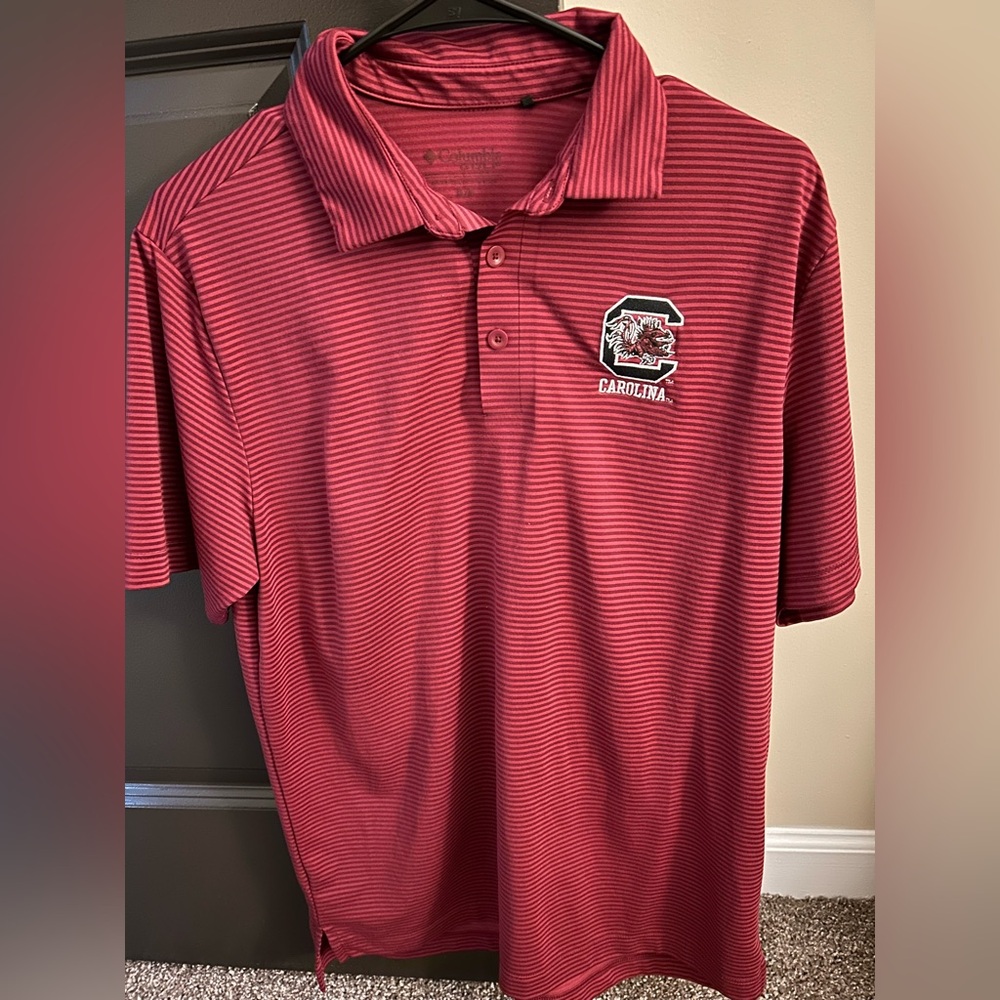 Men’s Medium Garnet Columbia South Carolina Gamecock Golf Polo - Like New